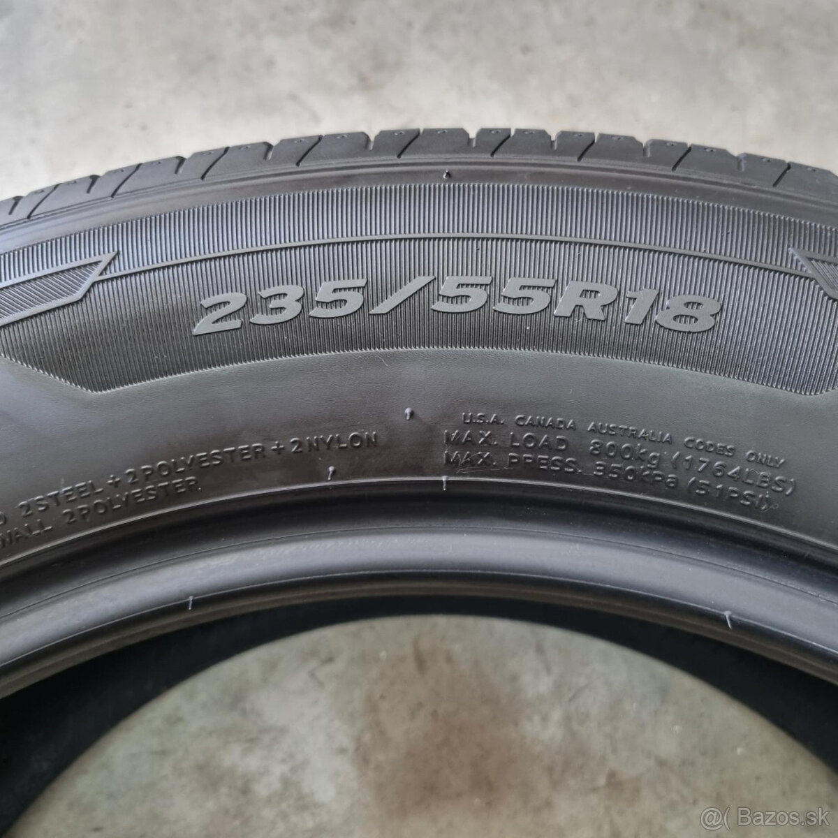 Letné pneumatiky 235/55 R18 HANKOOK DOT4322 - 3