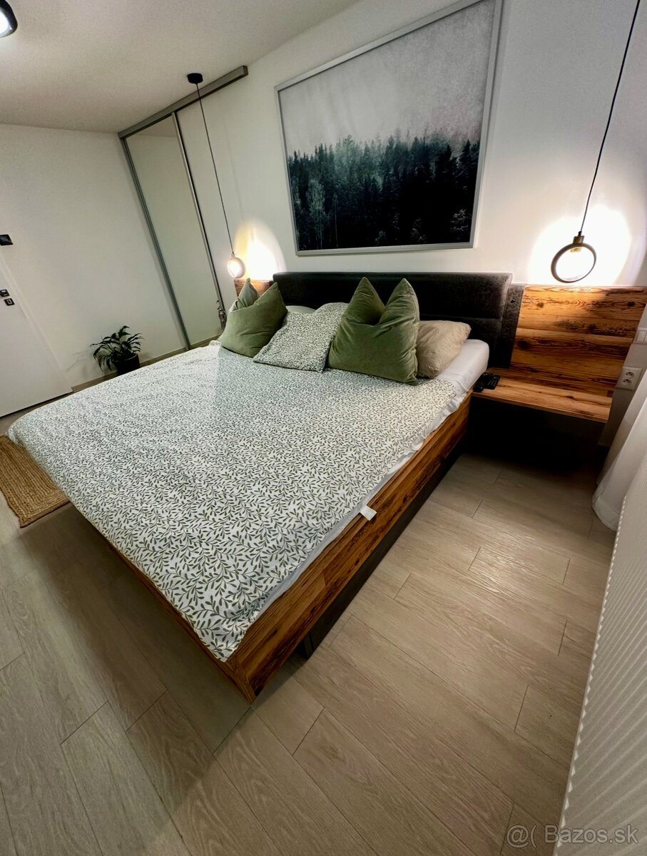 Manželská postel s roštami a matracami 2x 90x200 - 3