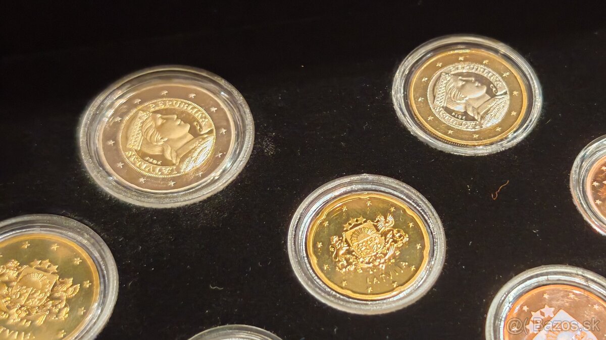 Sada euromincí Lotyšsko 2014 PROOF - 3