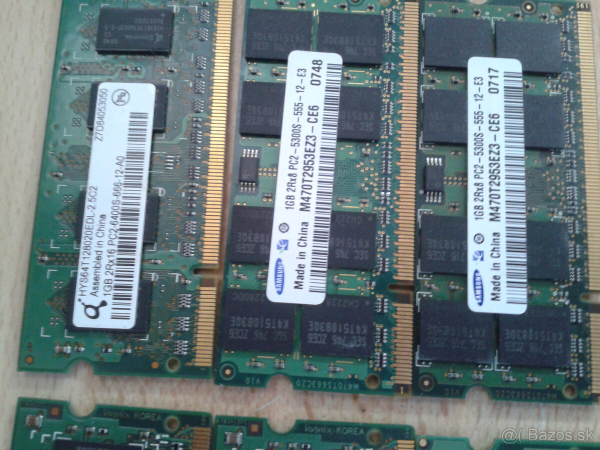 notebokove pamete ddr1 1gb ddr2 512mb 1gb ddr3 1gb 2gb za 5e - 3