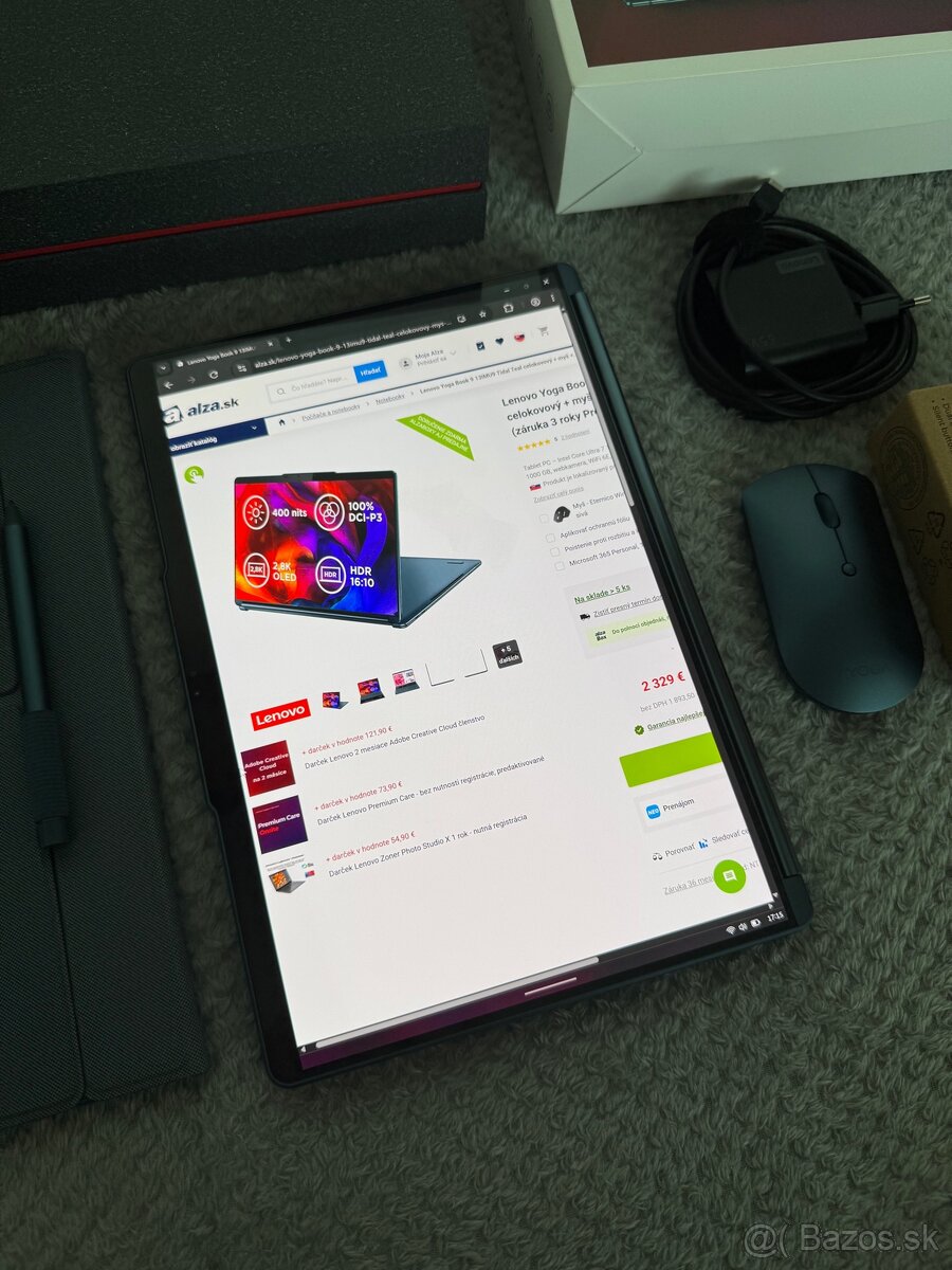 Nový Lenovo Yoga Book 9 13IMU9 2X OLED dispej- 34m. záruka - 3