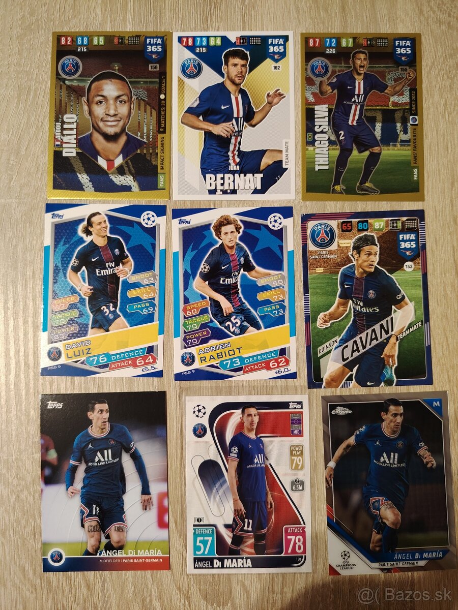 PSG - futbalové kartičky - 3