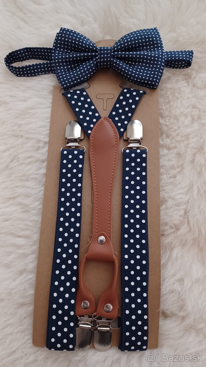 Pánske traky + motýlik - 3