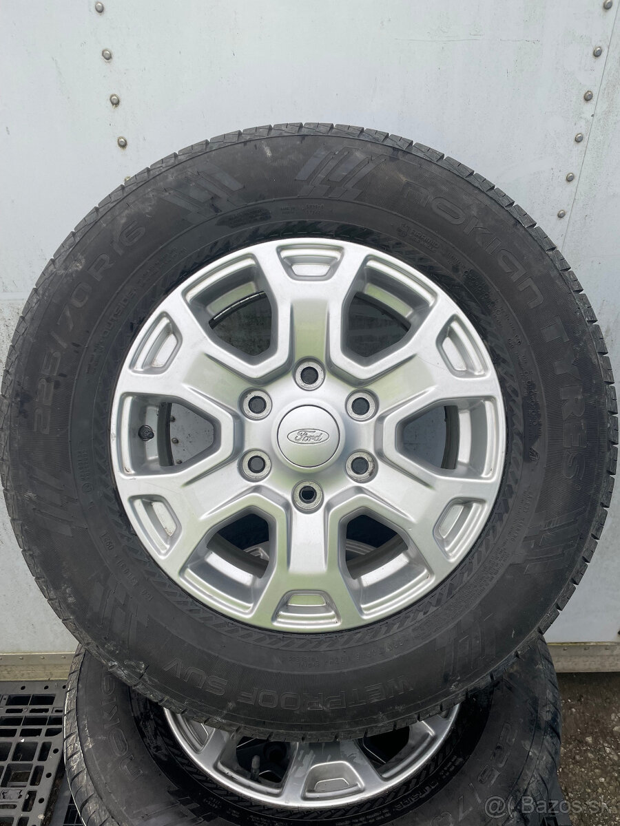 PREDÁM sadu 16" ALU disky Ford + letné pneumatiky NOKIAN - 3