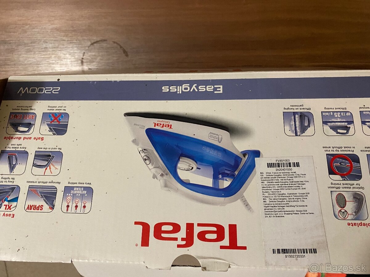 TEFAL easygliss fv4010e0 2200w - 3