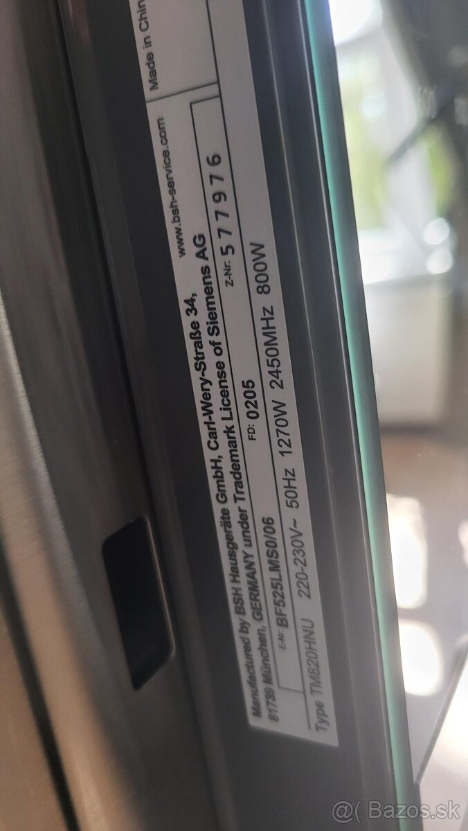 SIEMENS BF525LMSO zabudovateľná - 3