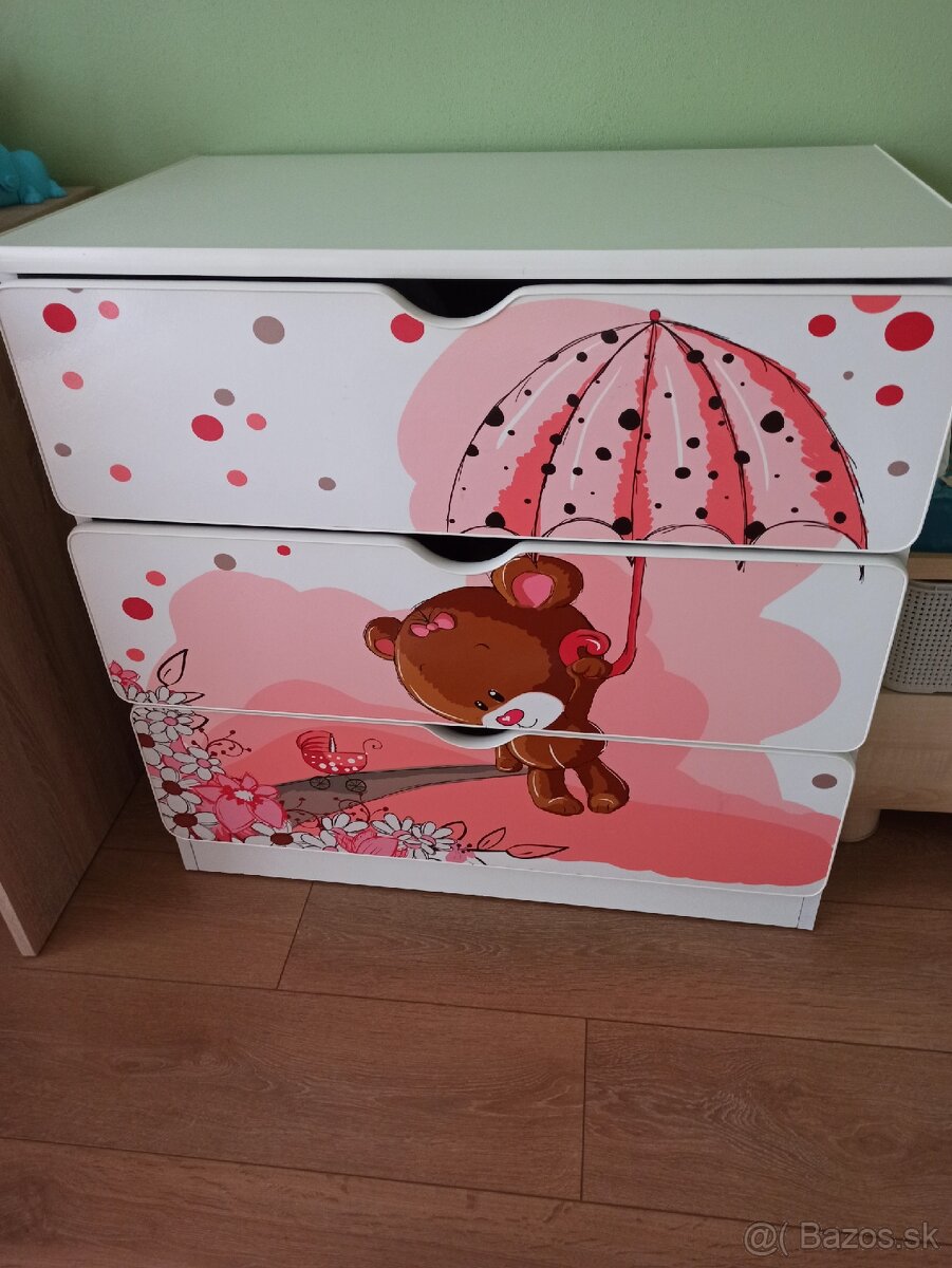 Detská komoda a posteľ - 3