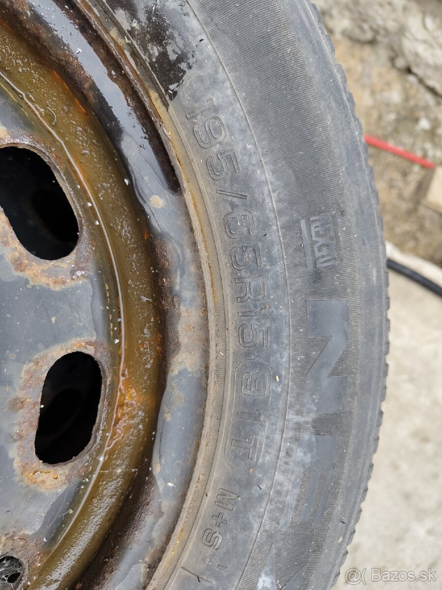 4x plechove disky s gumami (5x100 r15) - 3