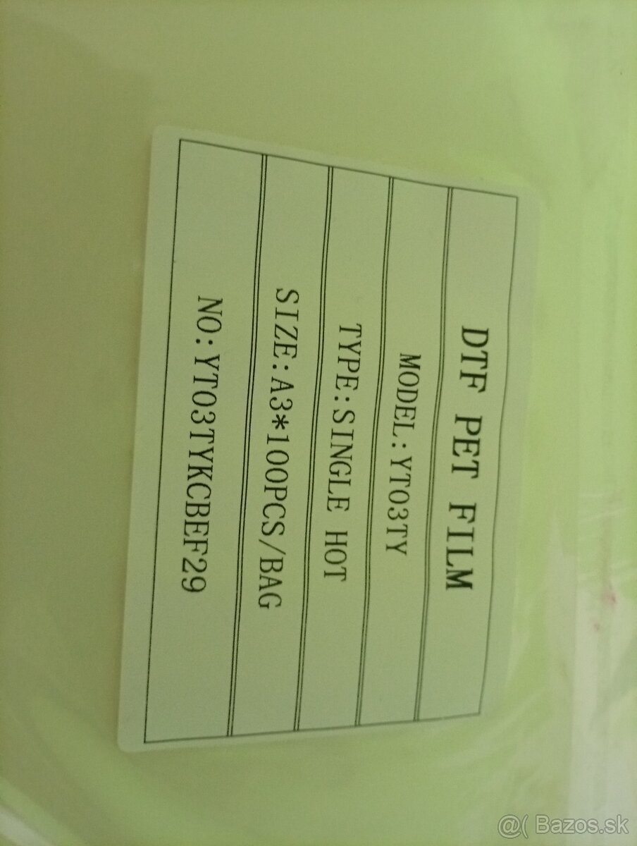 DTF spotrebný materiál - 3