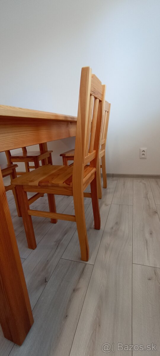 Stôl a stoličky borovica - 3