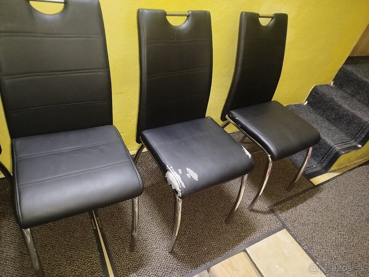 Jedálenské stoličky 4 ks predám. - 3