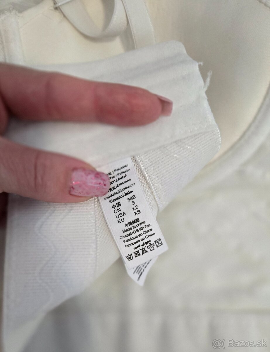 Biely korzetový top - 3