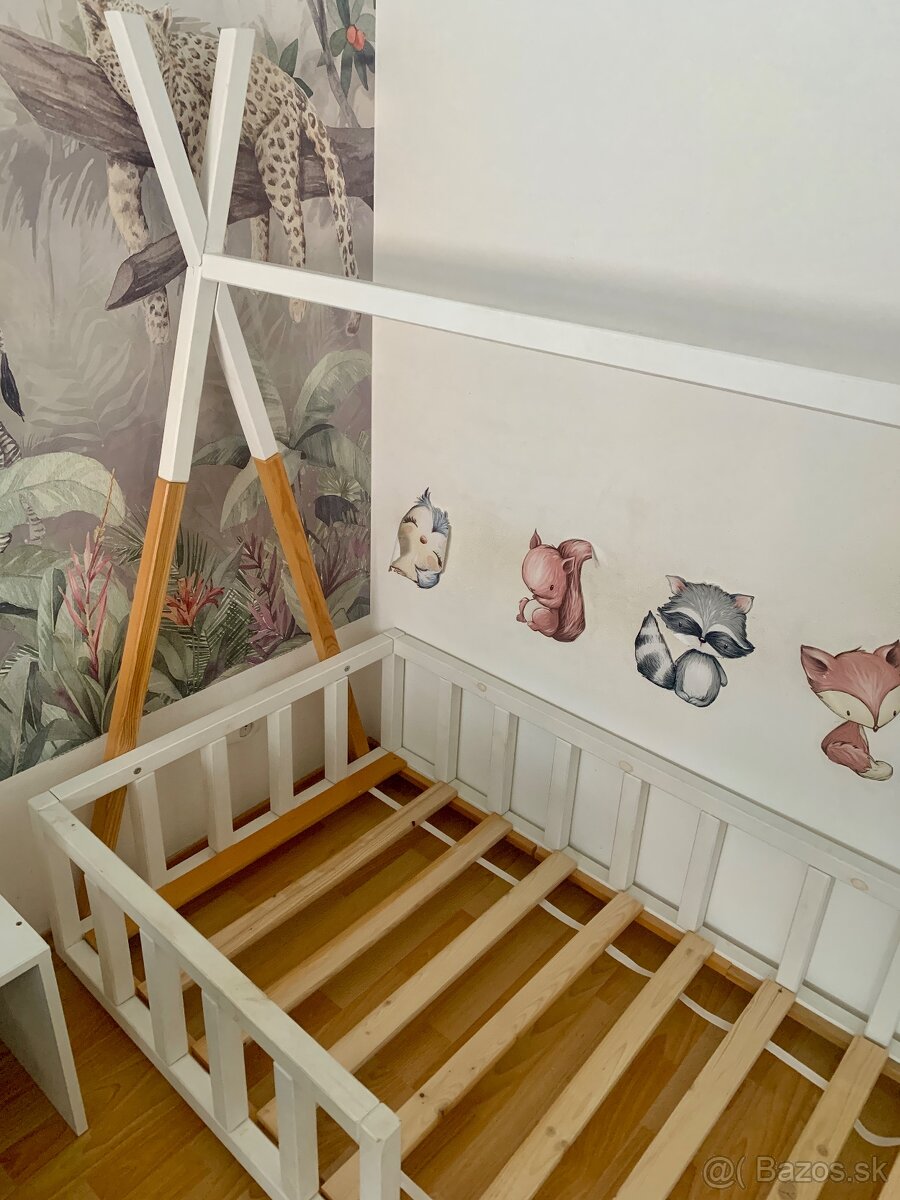 Detska nizka Montessori postel Teepee - 3