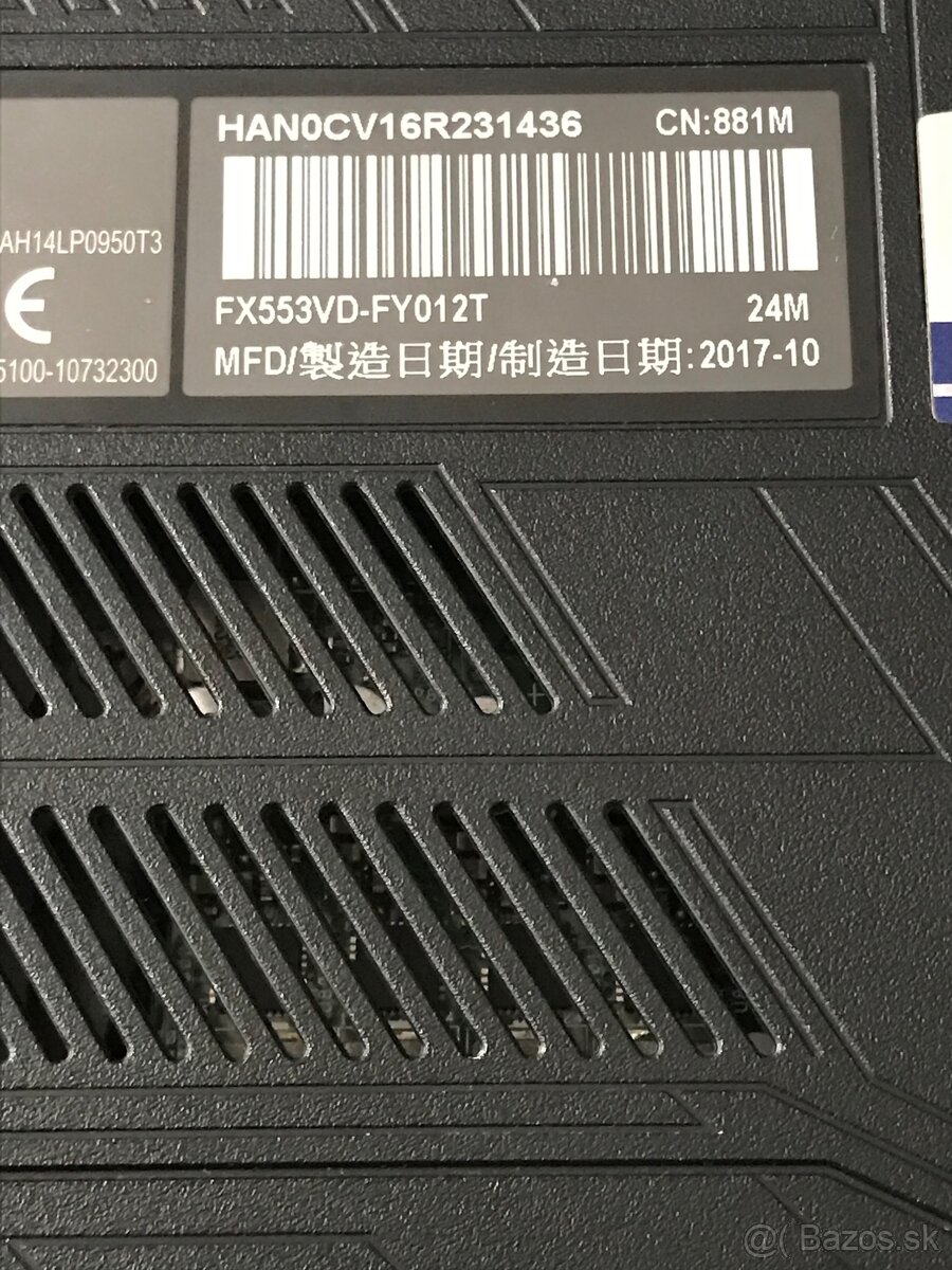 Predám Herny Notebook ASUS FX553V ČÍTAŤ POPIS - 3