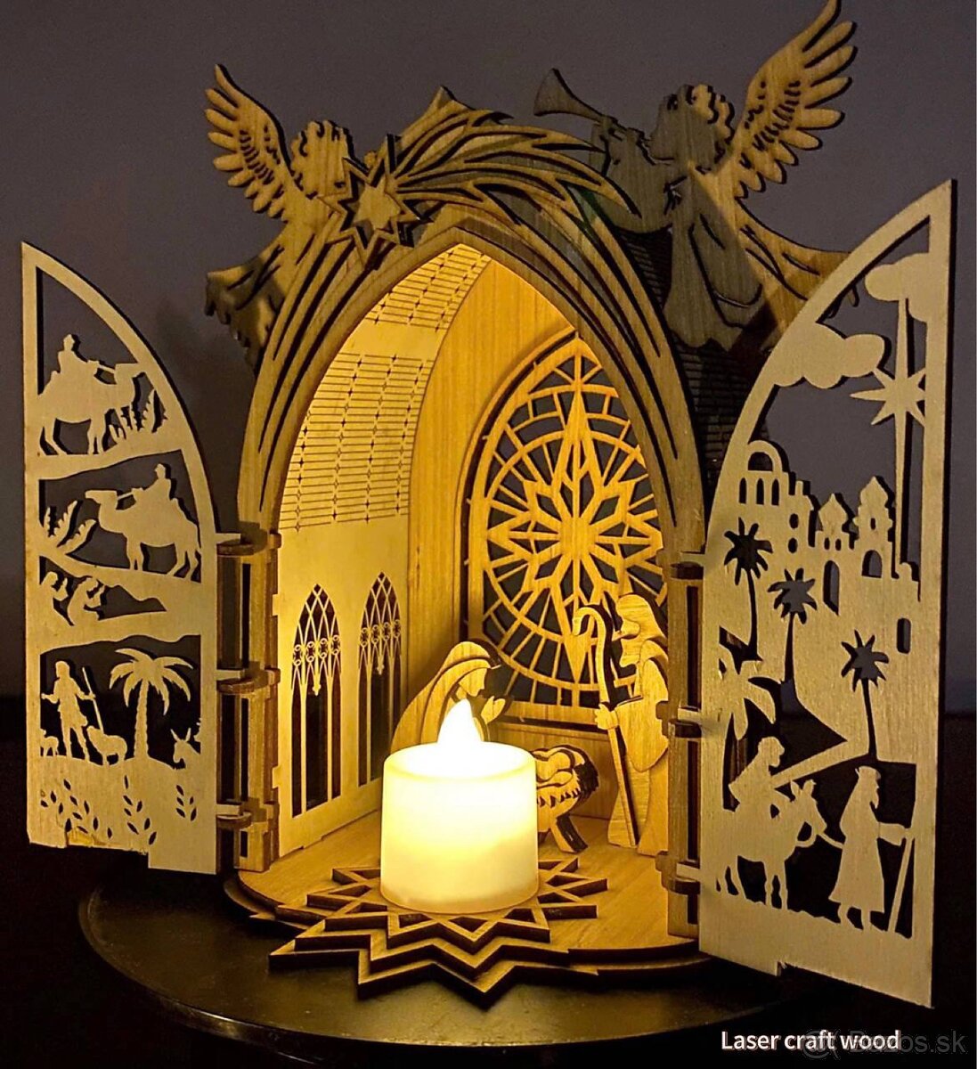 Betlehem Drevený vianočný - 3