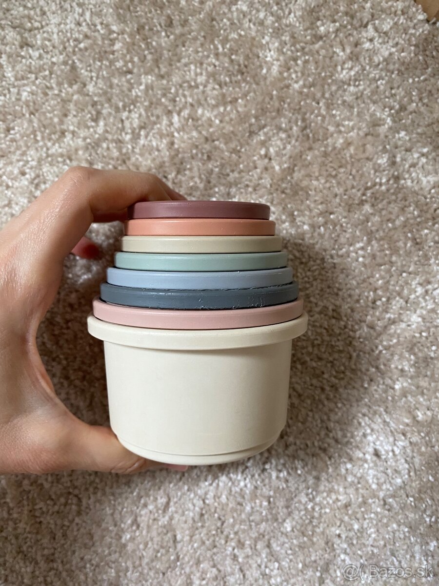 Drevené hračky Janod, veža Mushie, Little dutch - 3