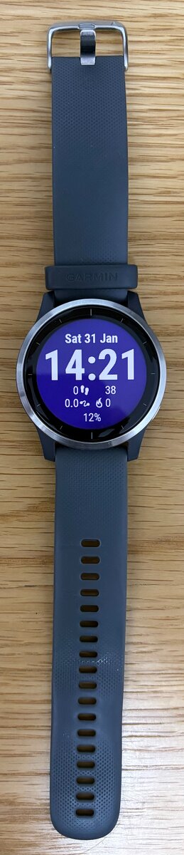 Garmin Vivoactive 4 Silver Grey – výborný stav - 3