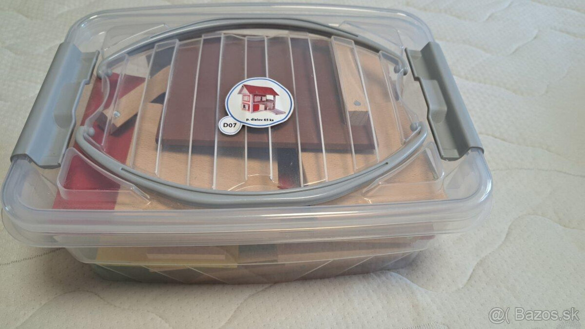 Detská drevená magnetická stavebnica D07 - 3