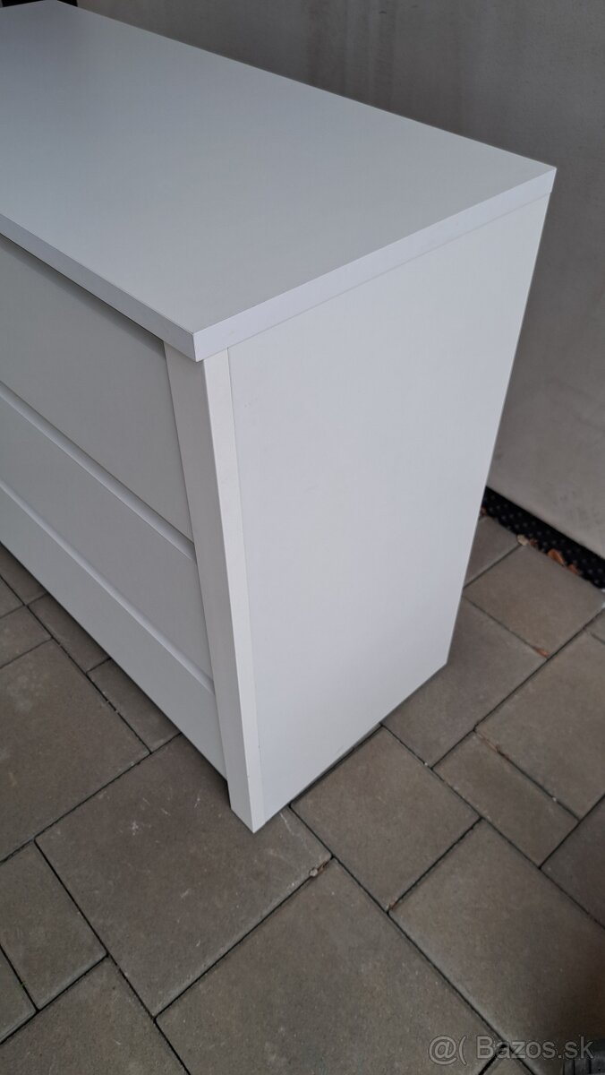 Komoda biela plnovýsuv - 3