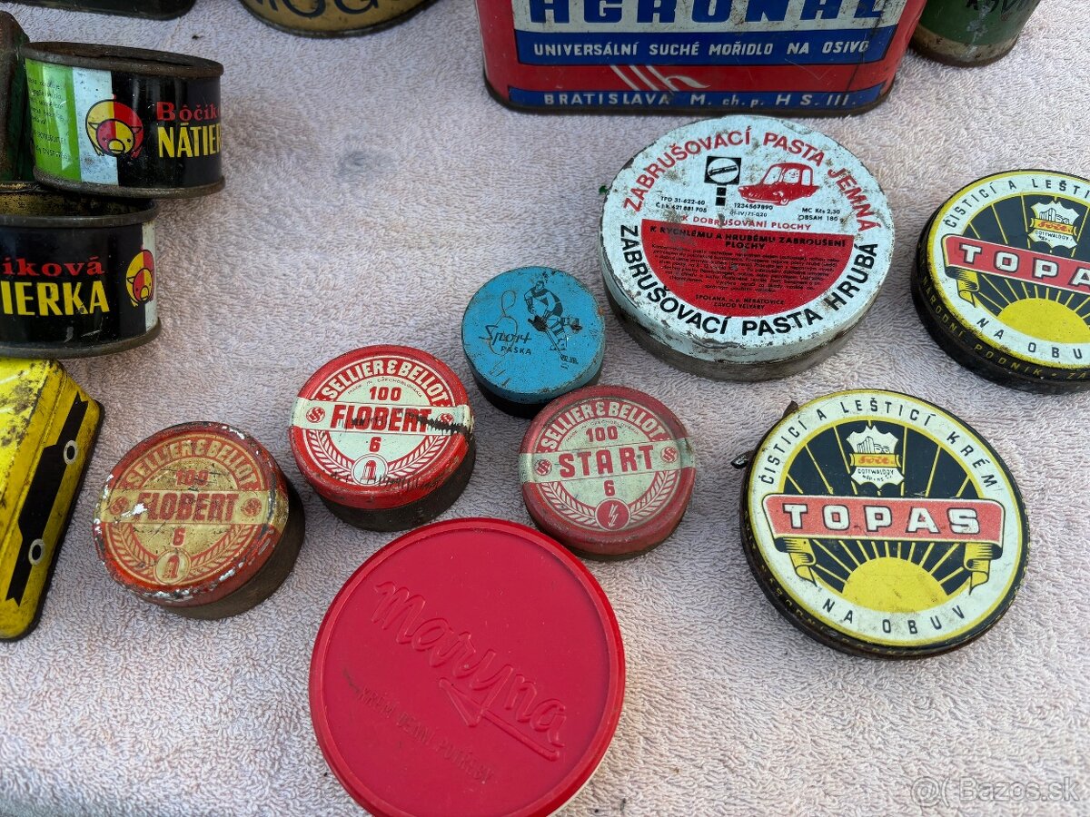 Retro stare plechove krabicky - 3