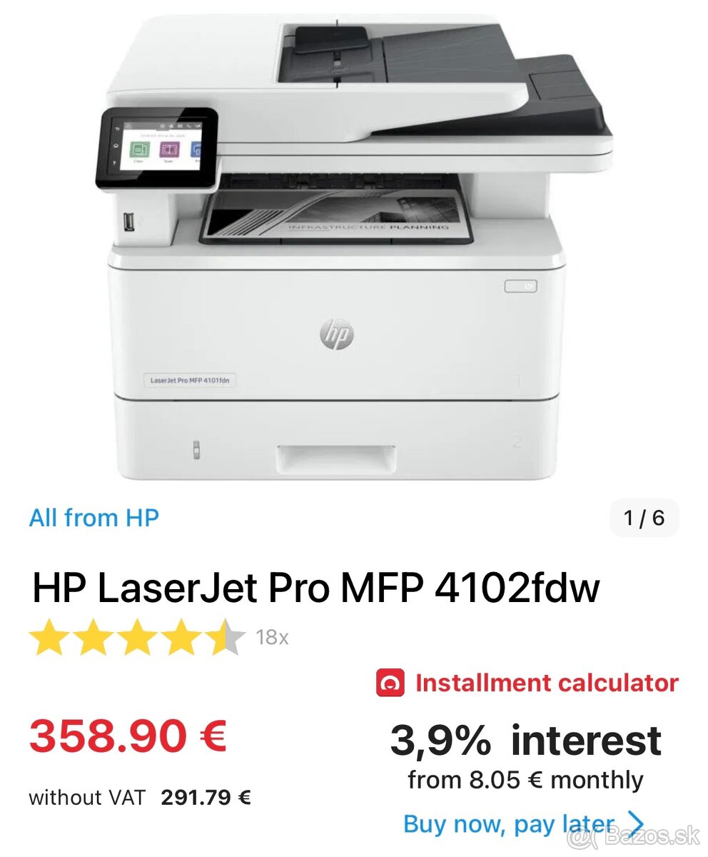 Multifunkčná tlačiareň Laser Jet Pro MFP 4102fdw - 3