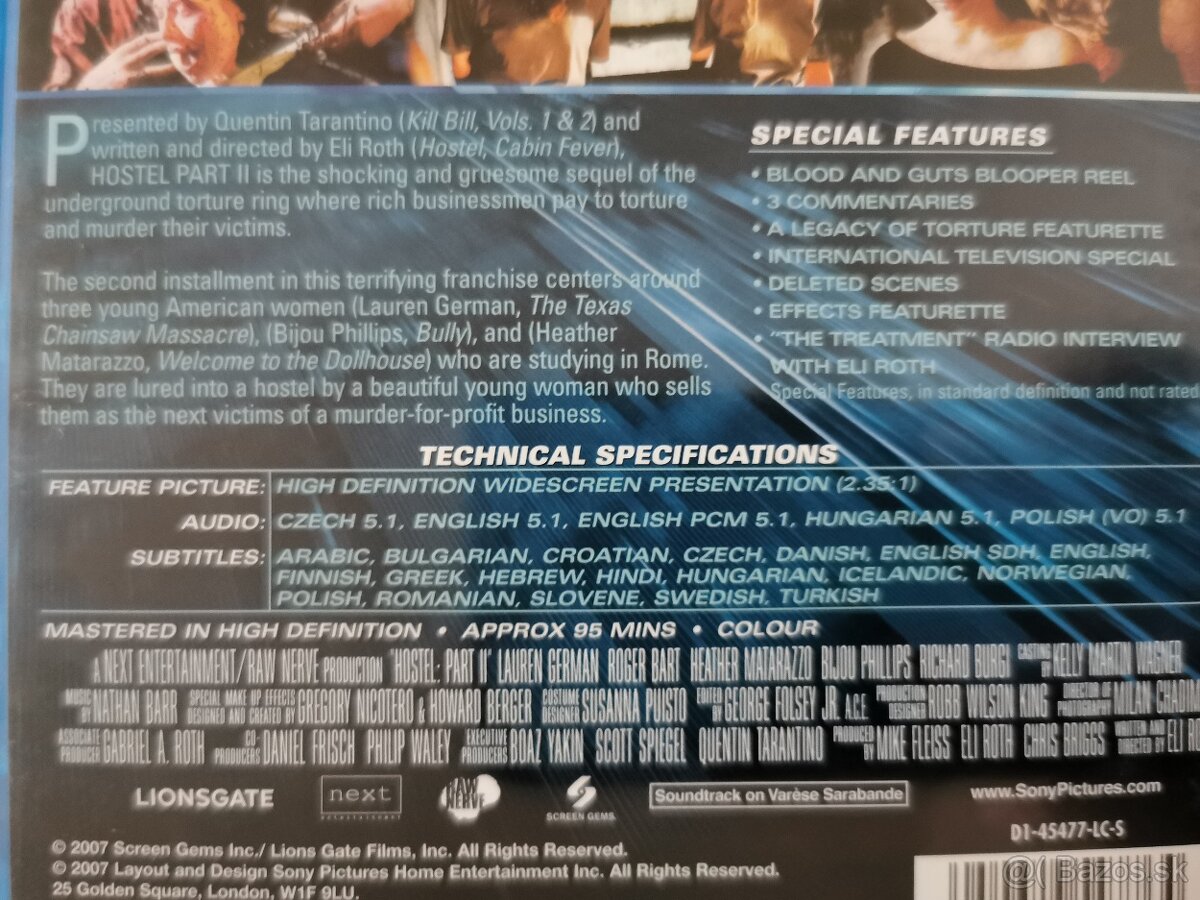 Blu-ray HOSTEL ll CZ dabing - 3
