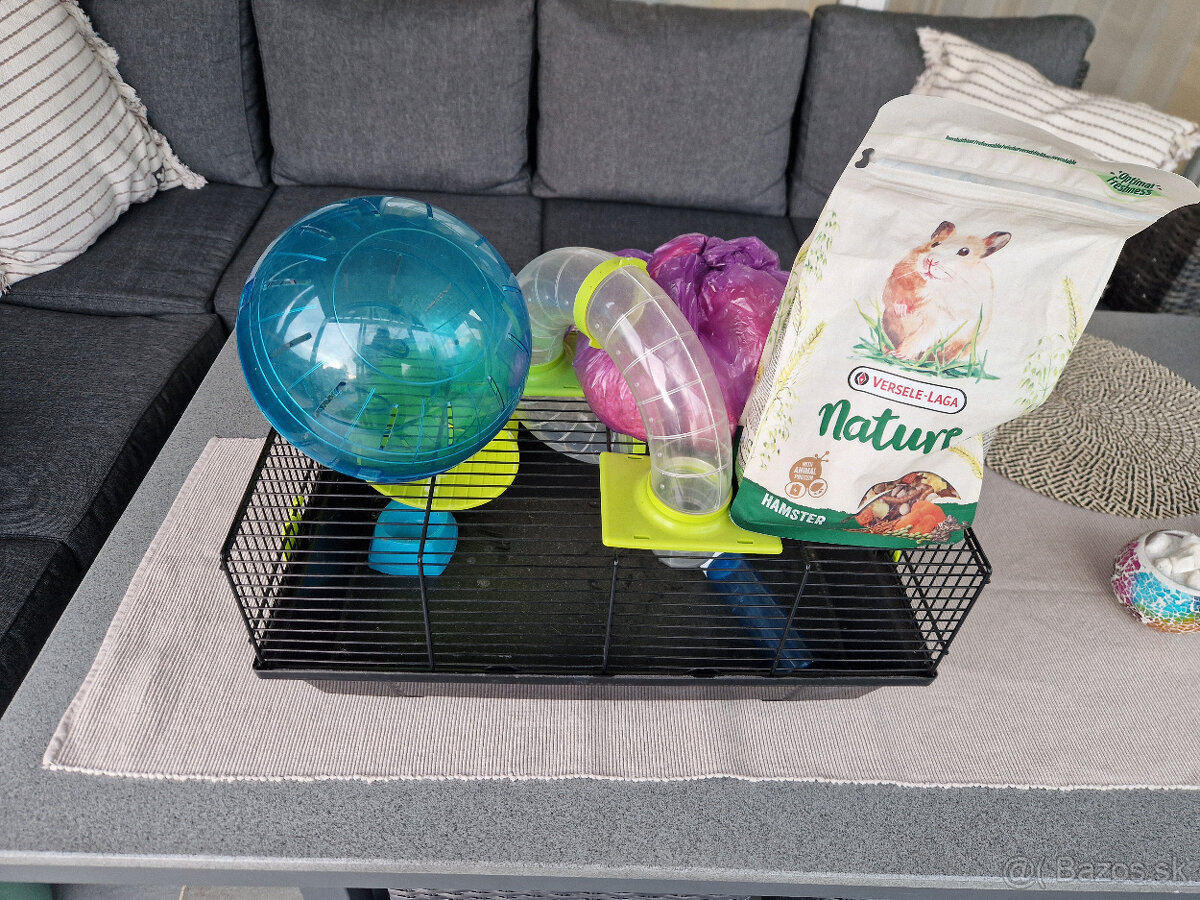 Klietka pre škrečka s tunelom 50,5x28x21cm - 3