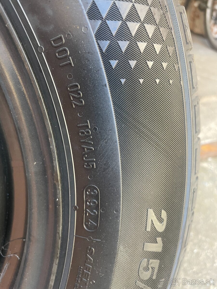 Predám novú sadu pneumatík 215/60 R16 95H - 3
