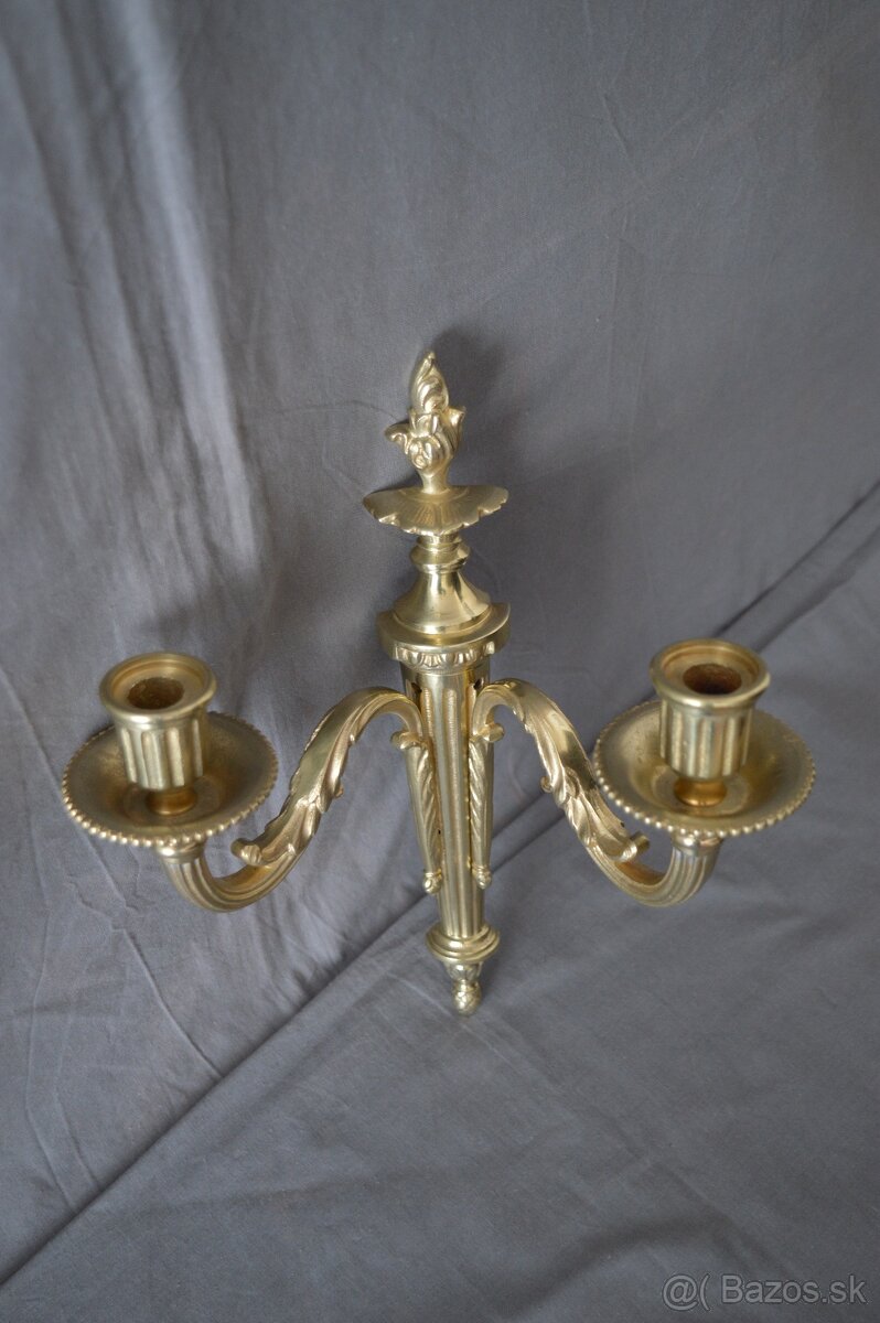 Mosadzné nástenné svietniky - 3