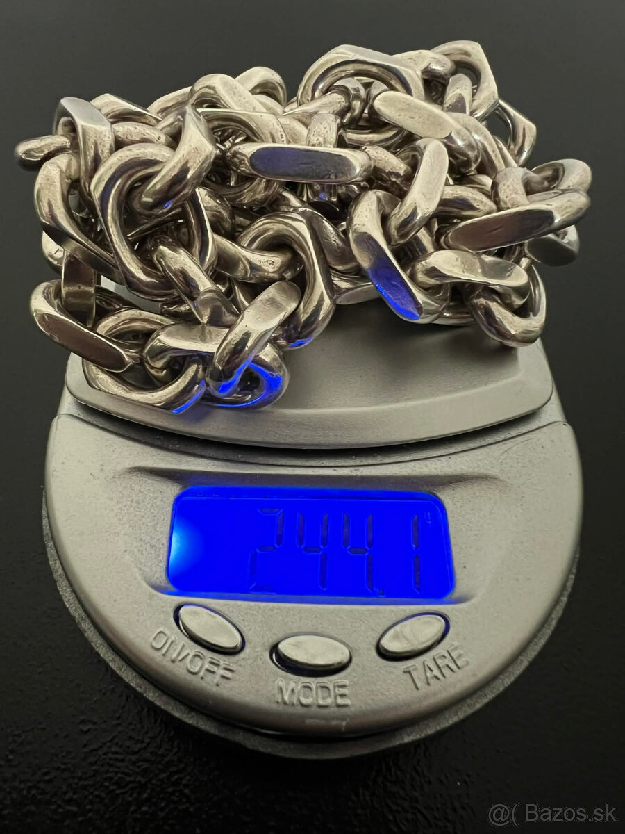 Strieborná reťaz ( 244,10 gramov ) - 3