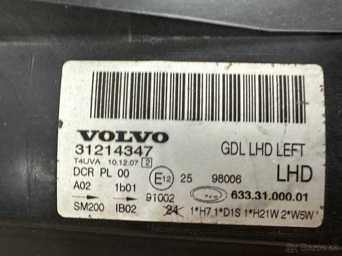 LEVÁ PŘEDNÍ LAMPA VOLVO S80 II V70 III - 3