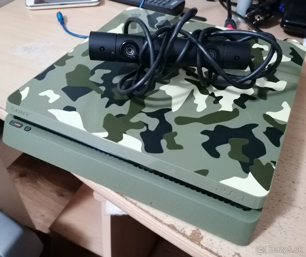PS4 Slim Camouflage + PS4 Kamera - rýchly predaj - 3
