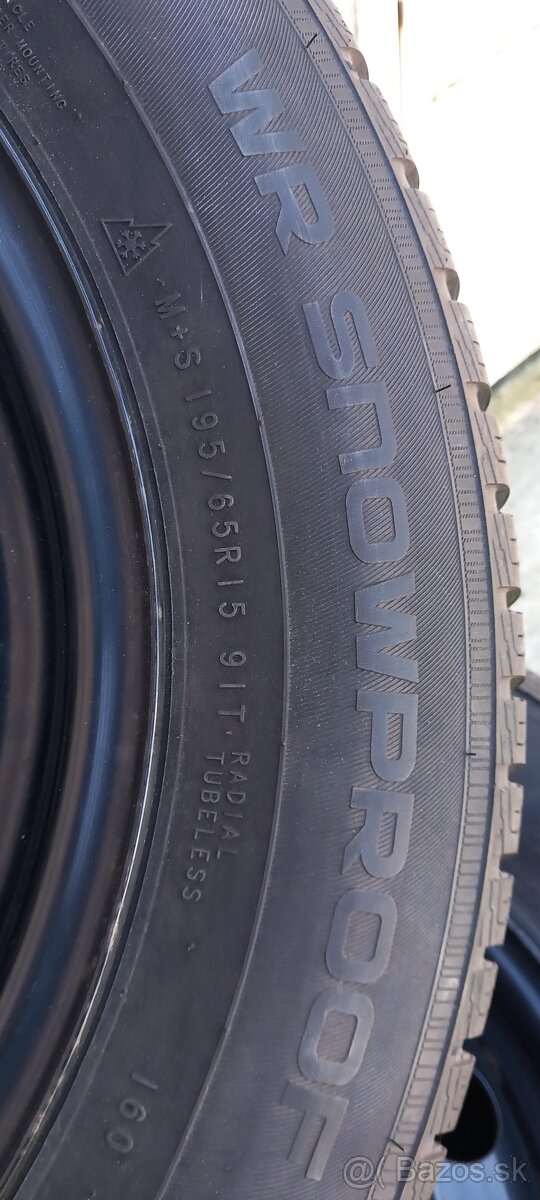 Disky 5x114,3 r15 zimne pneu 195/65 r15 - 3