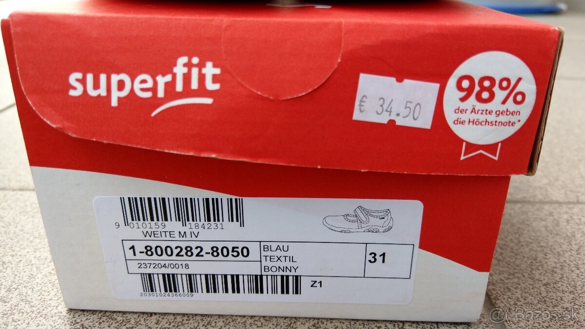 Superfit, prezuvky/aj ako topánky na von, veľ. 31 - 3