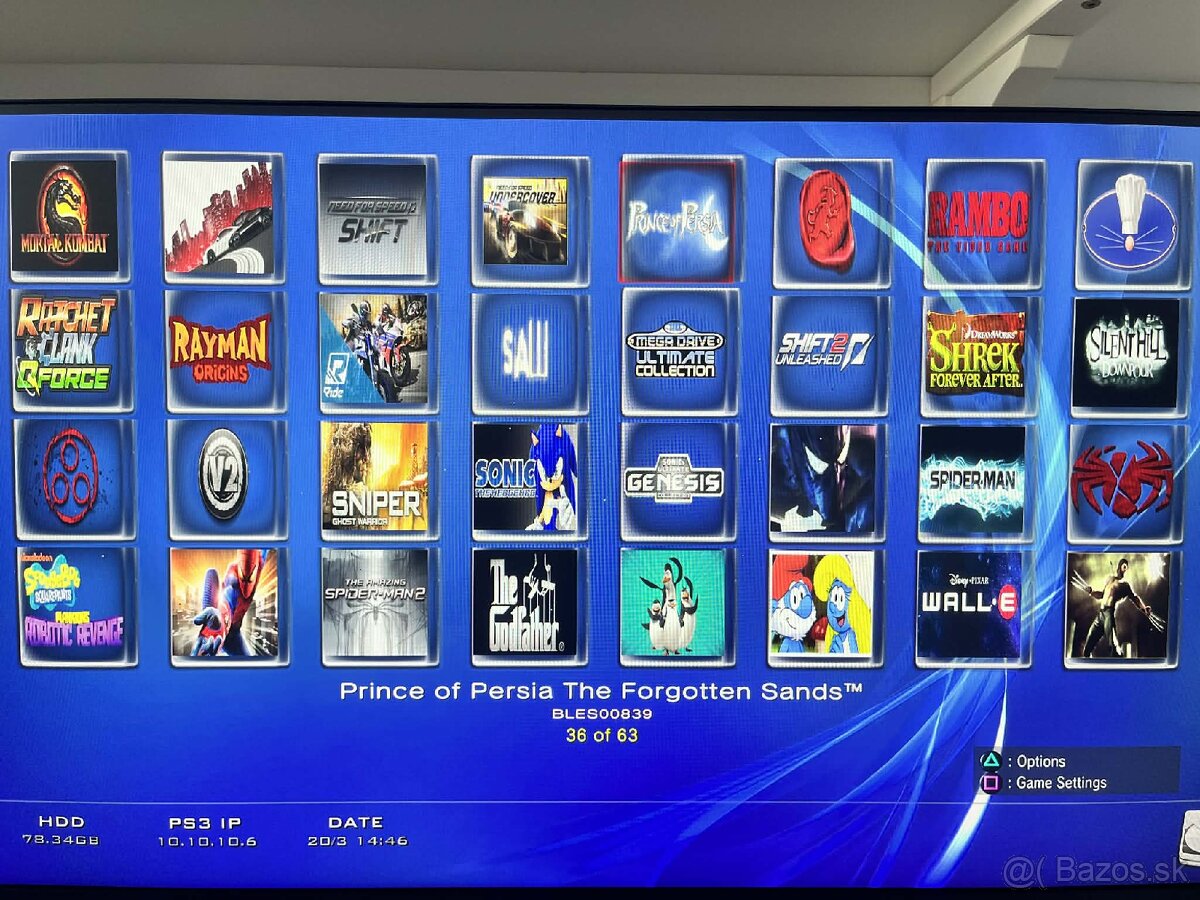 PS3 Slim 500gb, vela hier, 2 ovládače - 3