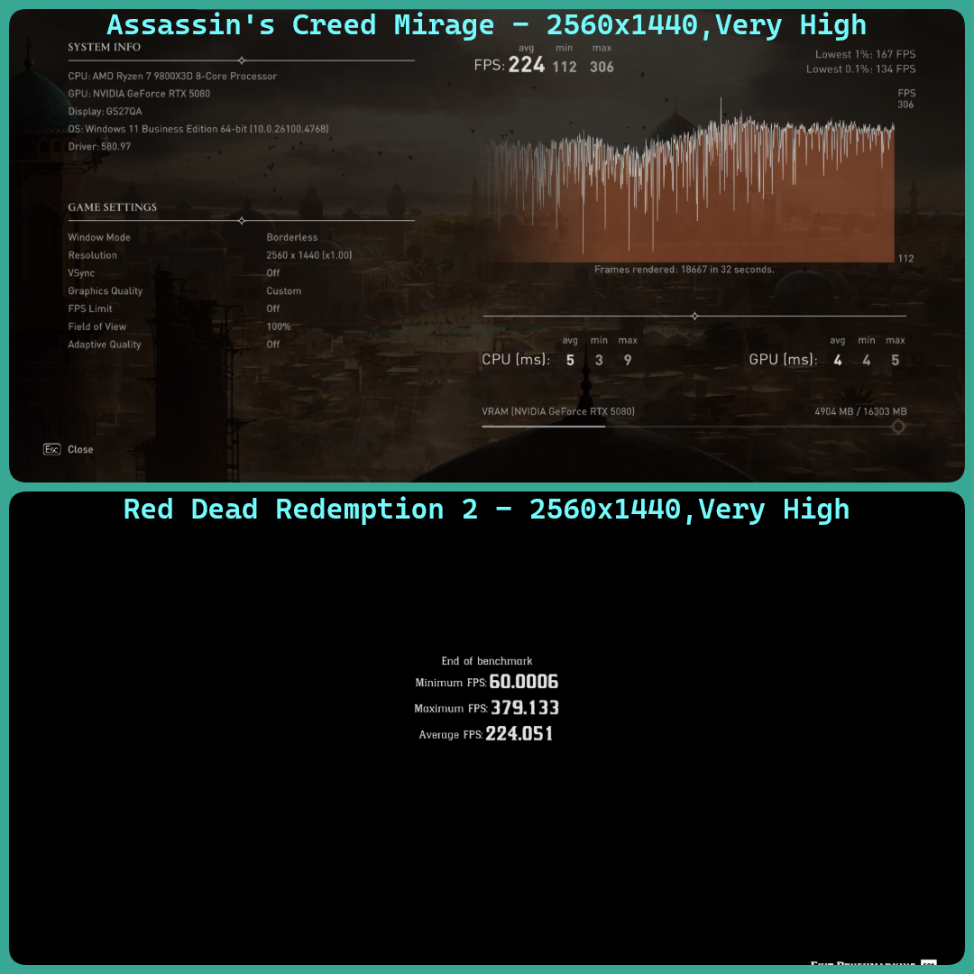 ◼️R7 9800x3D•RTX 5080 16GB,64GB RAM, 2TB SSD,1000W - 3