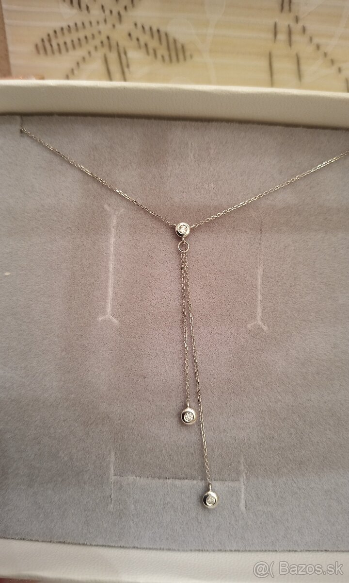 Zlatá retiazka s briliantmi - 3