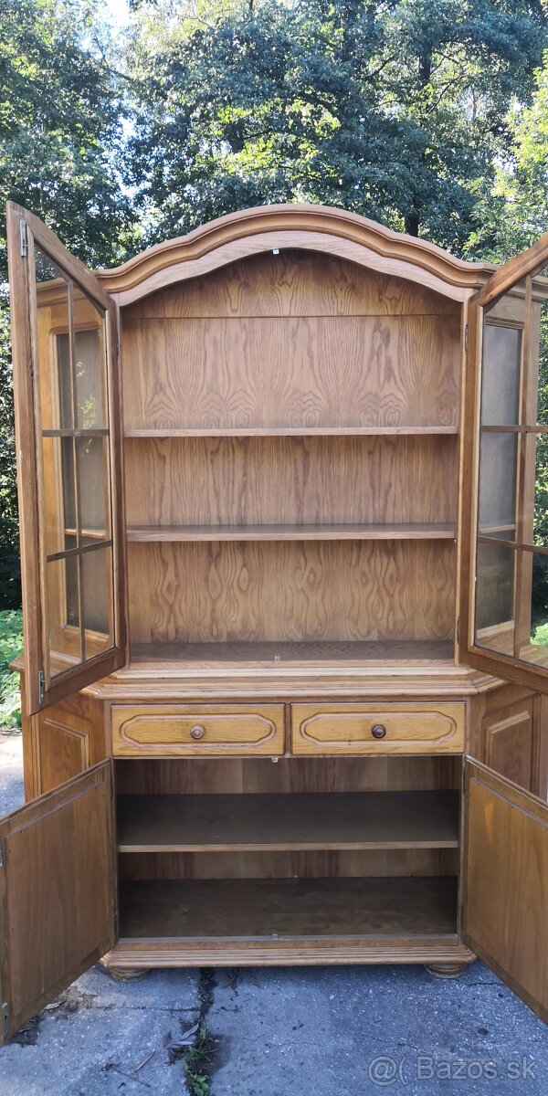 Rustikální masivní vitrína - 3