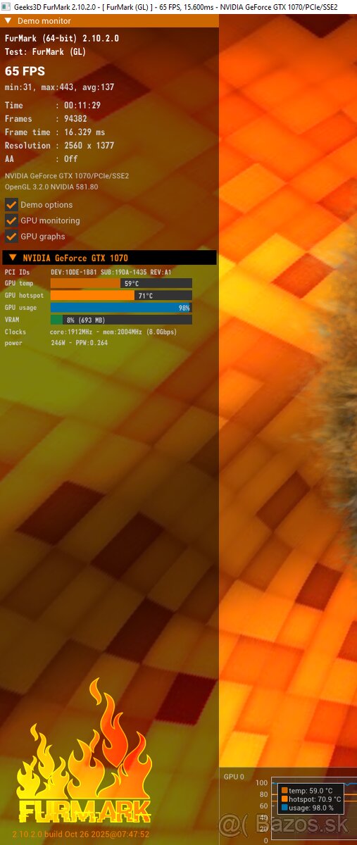 Gigabyte GTX 1070 Gaming - prepastovaná - 3