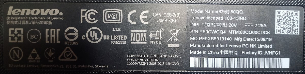 Lenovo IdeaPad 100-15IDB (80QQ) - 3