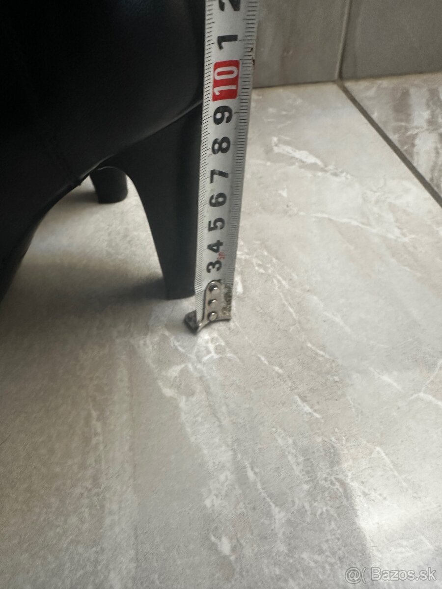 Čierne kožené čižmy NG - 3