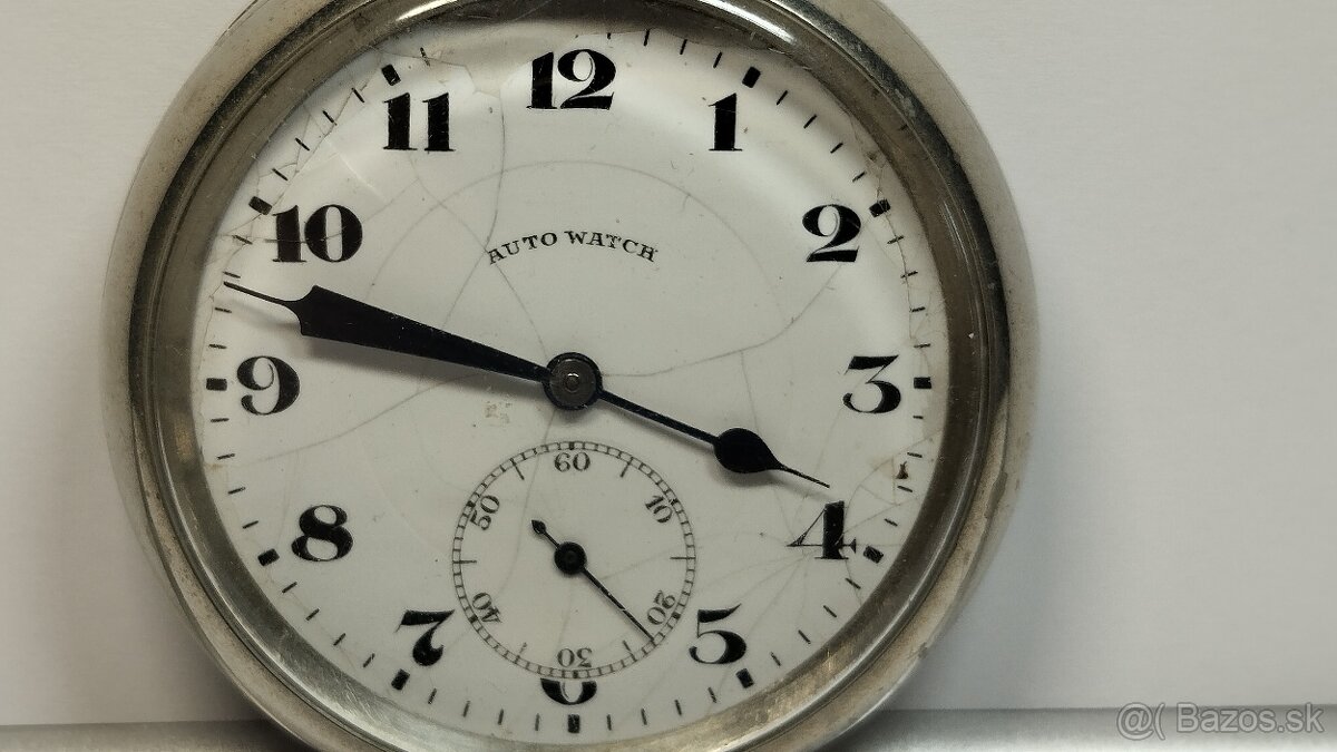 Staré pánské kapesni hodinky AUTO WATCH - 3
