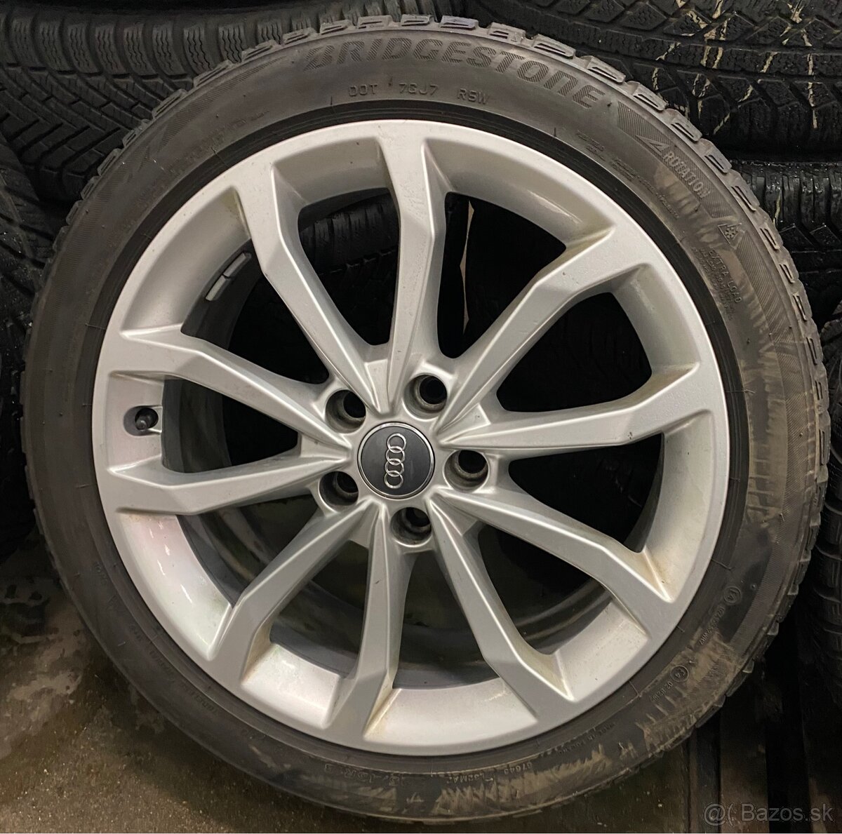5x112 R18 7,5J ET39 Audi A4 + 225/45 R18 zimné - 3