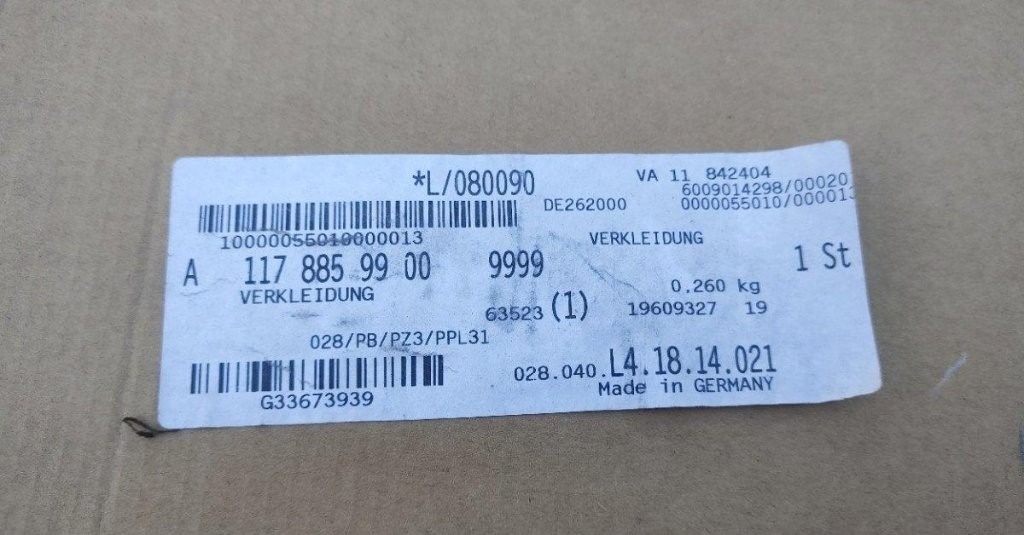 Mercedes CLA W117 C117 117 AMG - spojler naraznik difuzor - 3