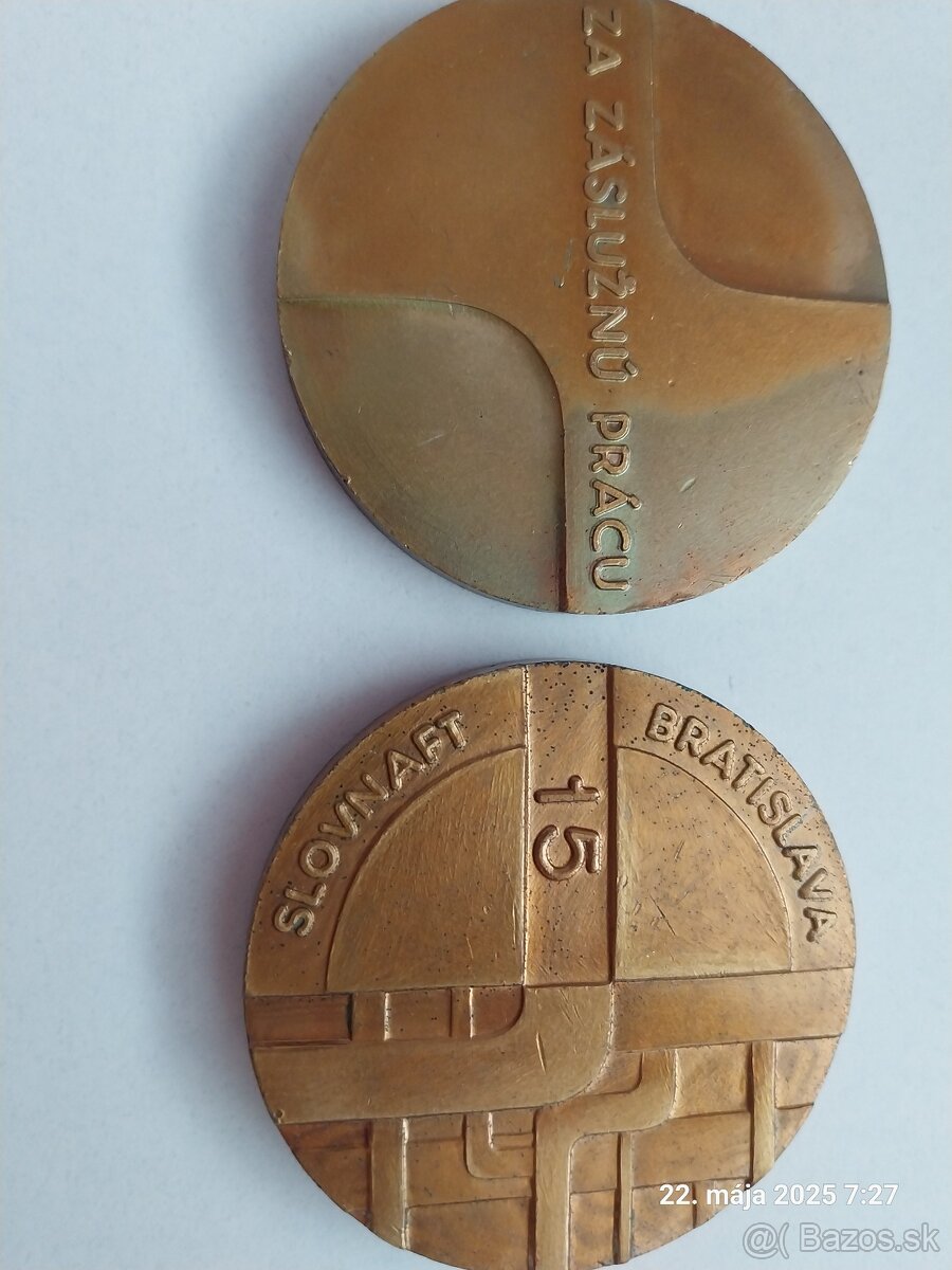 Medaily Slovnaft 10 rokov, 15 rokov - 3