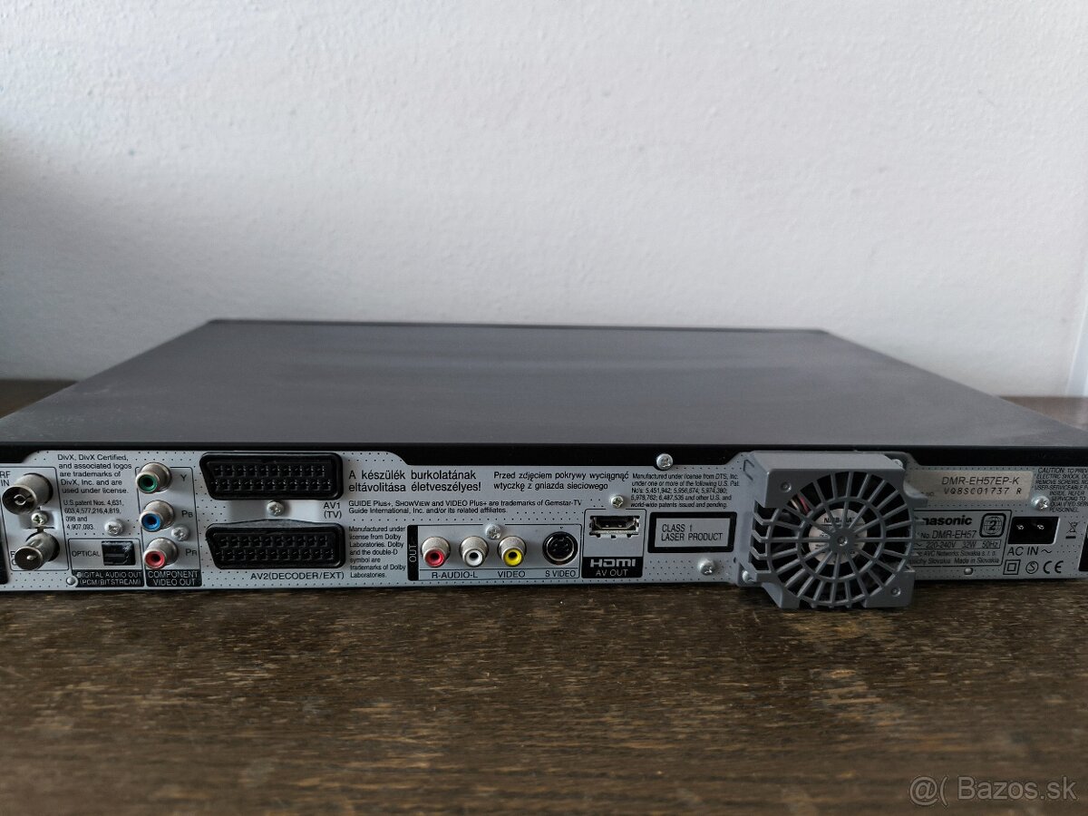 Predám DVD rekordér PANASONIC DMR-EH57 - 3