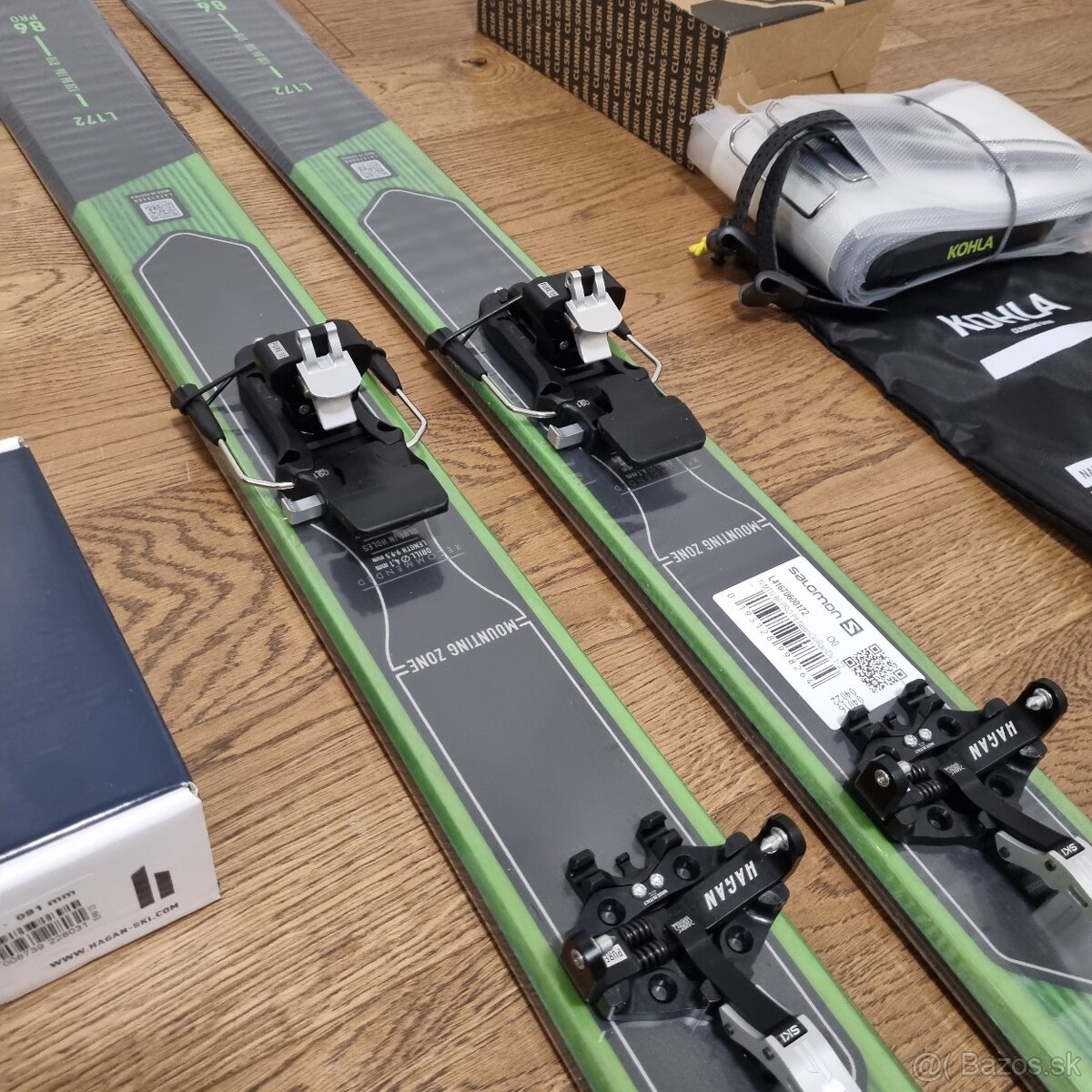 Nový skialp set Salomon MTN 86 PRO + viazko + pasy Kohla - 3
