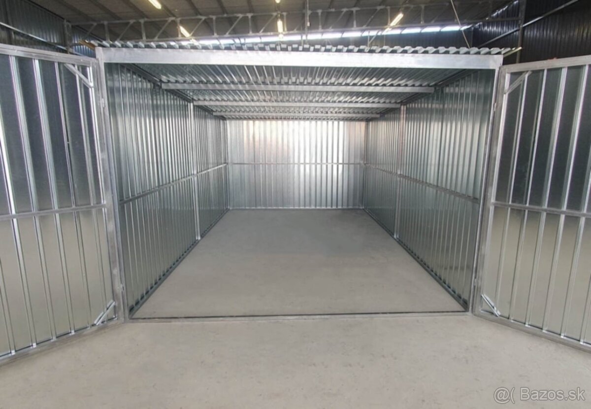 Plechové garáže 3x6m doprava montáž zdarma po Slovensku - 3