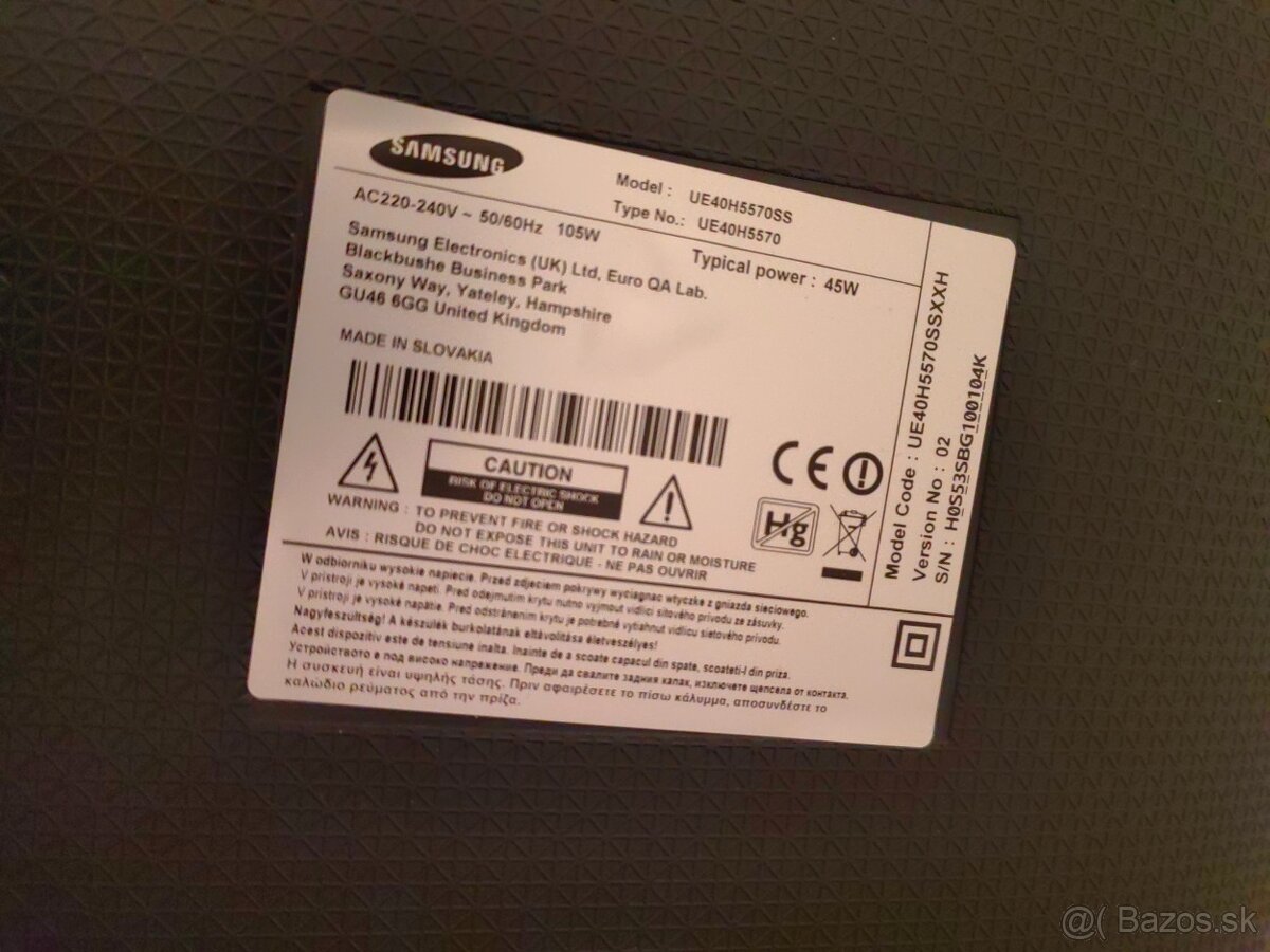 Samsung UE40H5570 - 3