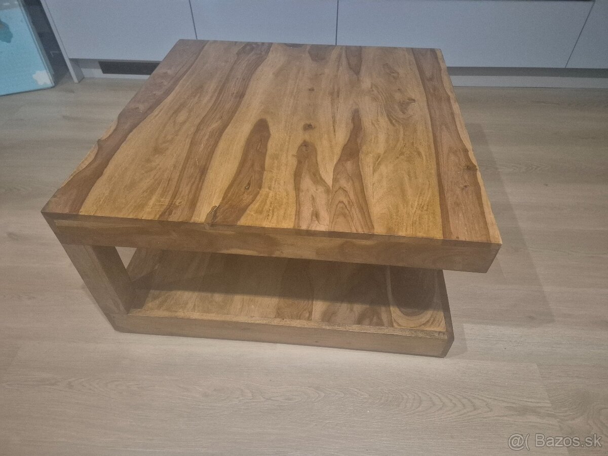 Konferenčný drevený stolík Makassar - 3